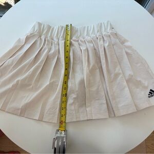 Adidas Cream Pleated Skirt